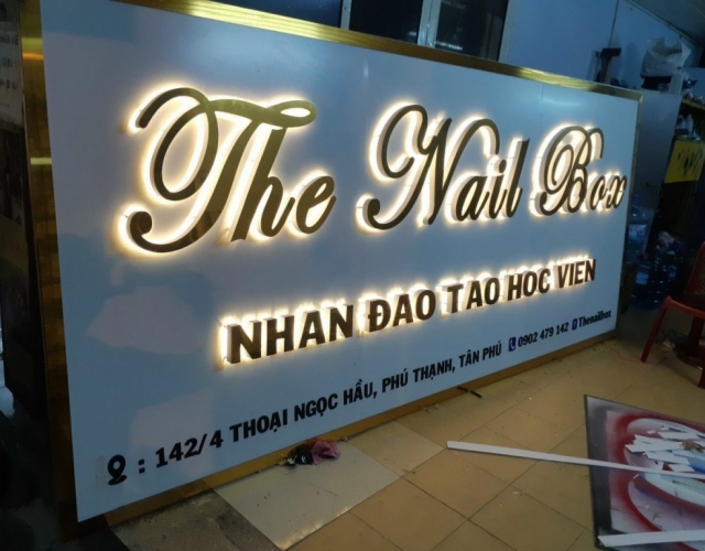 Bảng hiệu Alu Chữ Nổi Khách Hàng Q. Tân Phú