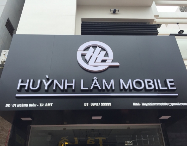 Bảng hiệu Alu Chữ Nổi Khách Hàng Đăk Lăk